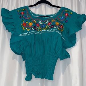 Mexican Embroidered blouse
